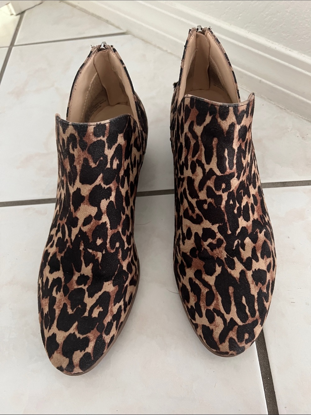 Kenneth Cole Reaction Leopard Print Women’s Ankle Bootie - Brown/Black